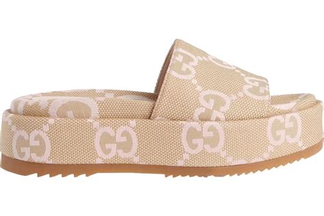 gucci jumbo gg slides|gucci gg cutout slides.